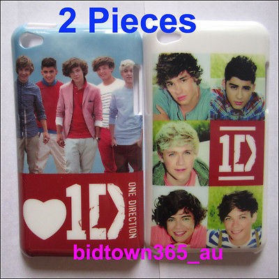 2pcs 1D One Direction Hard Platic Back Case Cover Skin For iPod Touch 