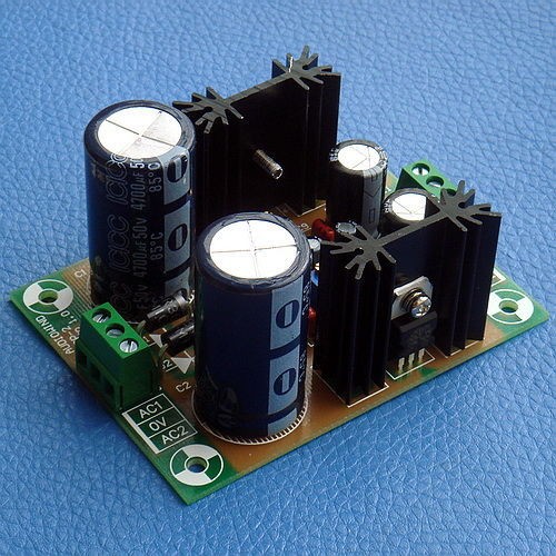 Power Supply Board Kit, PCB, Based on LM317 & LM337 IC