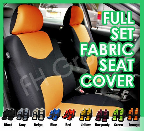 Universal Car Seat Covers Full Set Non split Bench for Sedan, Truck 