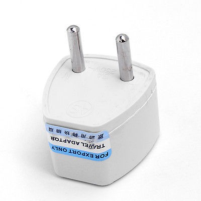 Universal Travel Power Adapter Round 2 Pin Charge Adapter To European 