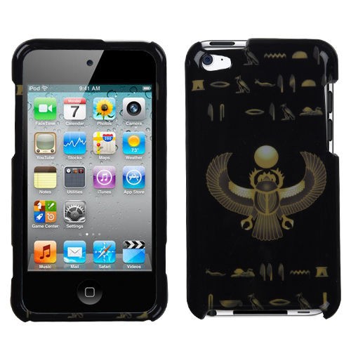 Case Cover For APPLE iPod touch (4th generation) Gold Scarab/Black 