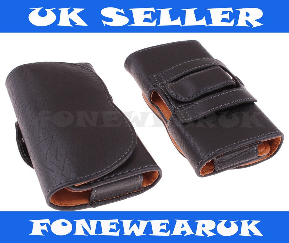 Universal XL LARGE Leather Belt pouch Case Cover For Mobile Phones 