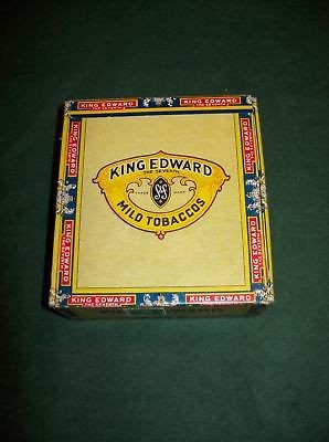 KING EDWARD CIGARILLOS BOX WITH CANADIAN STAMPS