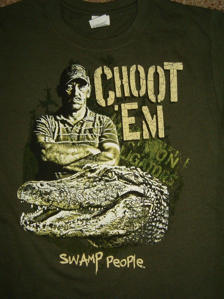 Swamp People History Channel Troy Landry Choot Em Alligator T Shirt 