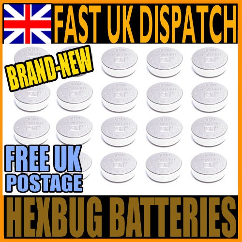 PACK OF REPLACEMENT BATTERIES FOR HEXBUG NANO, INCHWORM, CRAB HEX BUG 