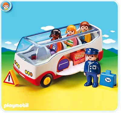 PLAYMOBIL 1.2.3 === 6773 Airport Shuttle Bus === NEW