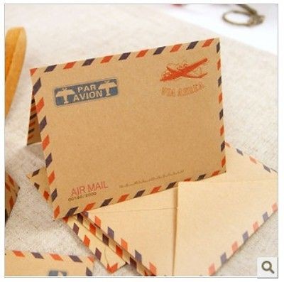 10 Sheets Mini Envelope Postcard Letter Stationary Storage Paper 