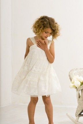   BAREFOOT WEDDING IVORY TEEN GIRLS PARTY SPECIAL OCCASION DRESS