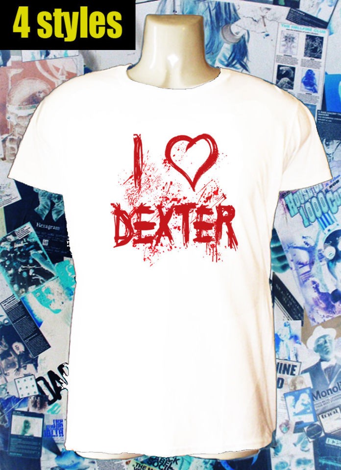 LOVE DEXTER morgan serial killer tv t shirt 4 STYLES