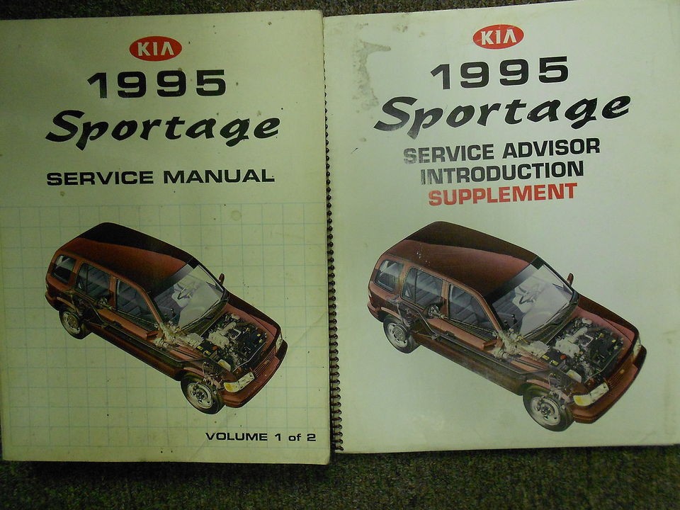 1995 KIA Sportage Service Repair Shop Manual Set Factory ...