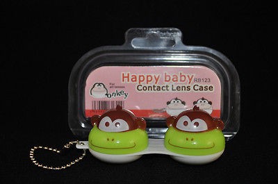 Lovely Cute Animal Shape Contact Lens Lenses Cases Containers Green 