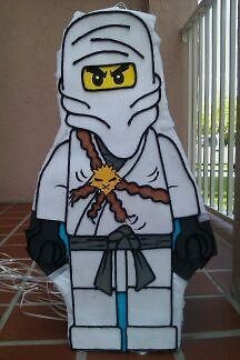 Amazing Lego Ninjago white Pinata party 