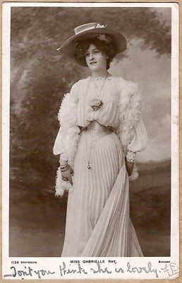 Gabrielle Ray, Edwardian Actress, Singer, Dancer, Davidson 1134, 1905 