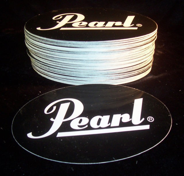 Pearl Drums Oval Sticker / Decal