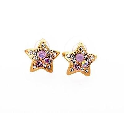 Betsey Johnson fashion crystal starfish earrings nb90