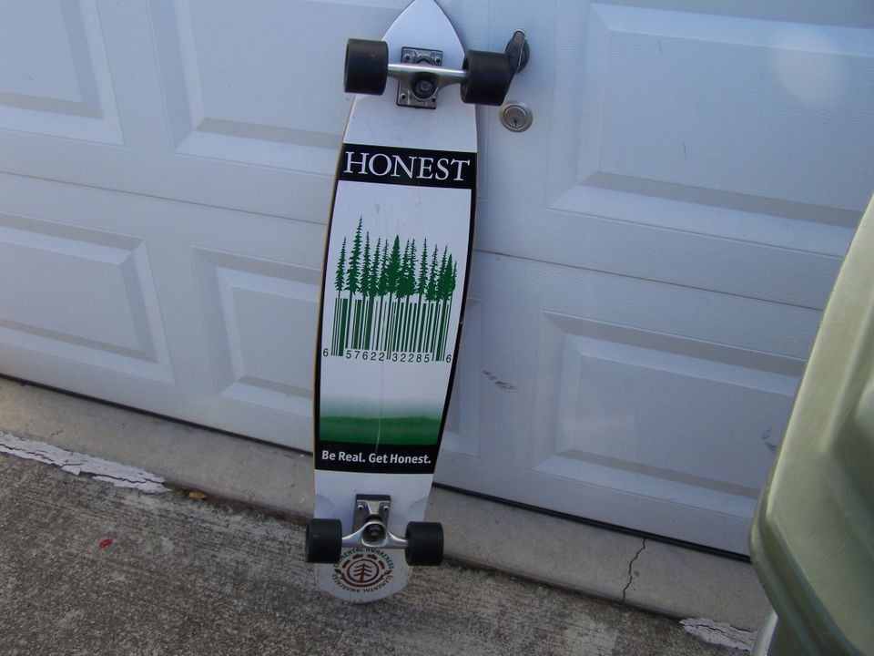 Element Skateboards Longboard X Honest Tea Skateboard Deck Trucks 