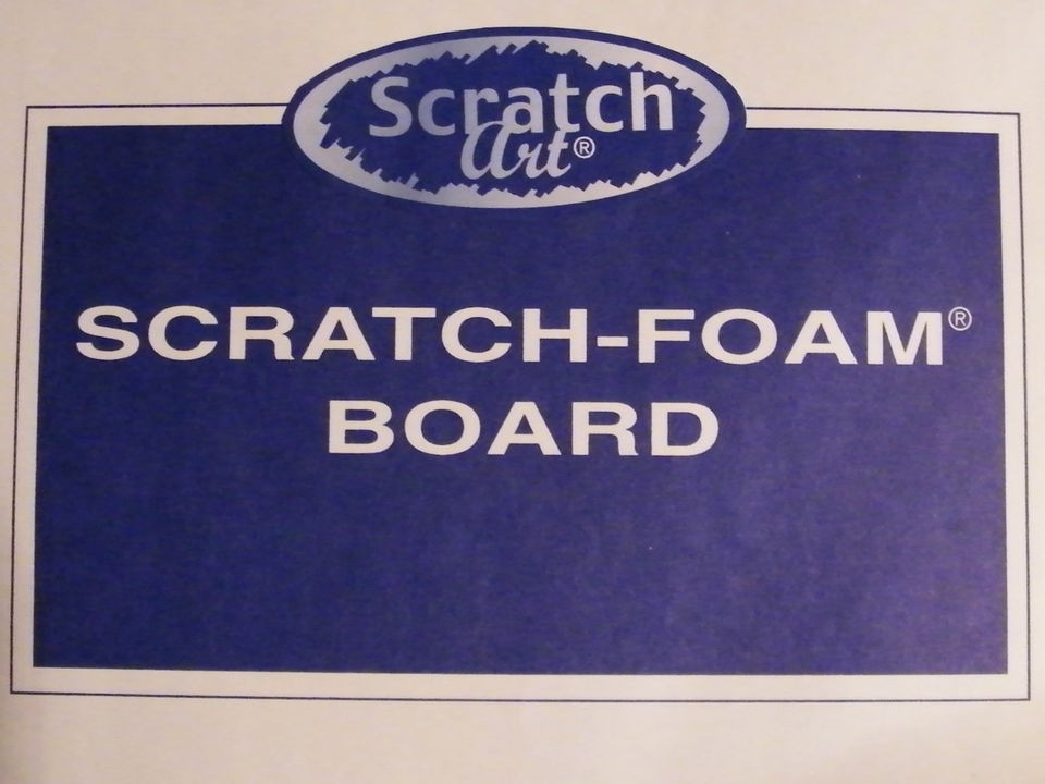 12x Scratch Foam Boards by Scratch Art Easy Printmaking Texture Plates 