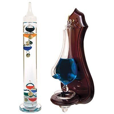   Geographic Storm Glass Barometer and Galileo Weather Instrument