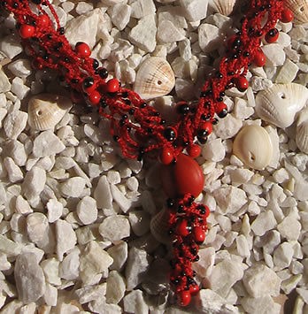 30 HUAYRURO NECKLACES GOOD LUCK SEED BEADS  RAINFOREST PERU 