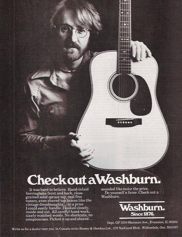 1978 Vintage Ad feat. Washburn Guitars