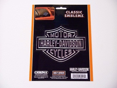 HARLEY DAVIDSON MOTOR CYCLES 5 X 4 Decal Chrome 001