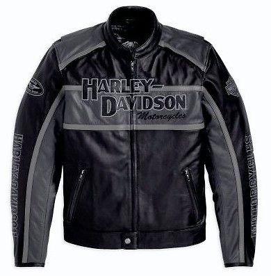 harley davidson leather jacket in Clothing, 