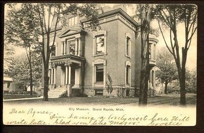 Grand Rapids Michigan City Museum Postcard 1906