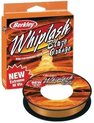 Berkley Whiplash Braid ORANGE 300 yards CLEARANCE, NEW 25lb, 35lb 