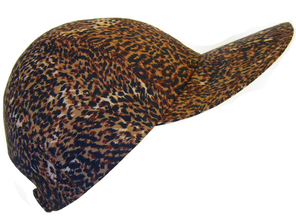   Nights   Dark Leopard Cheetah Jaguar print Ladies Baseball Cap Hat