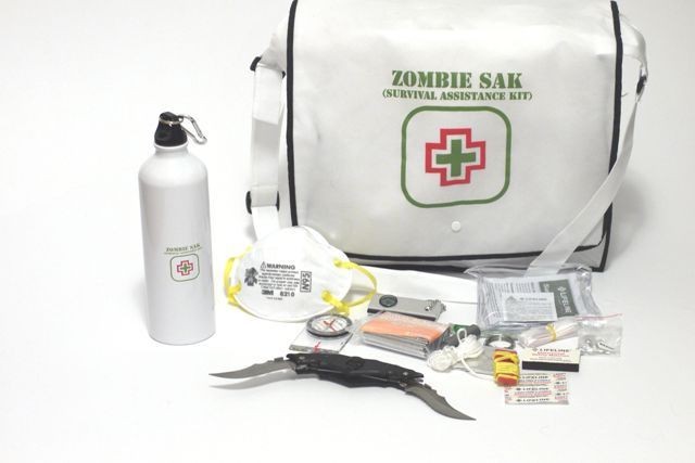 Zombie SAK   Zombie Survival Kit   With Skull Dual Folder