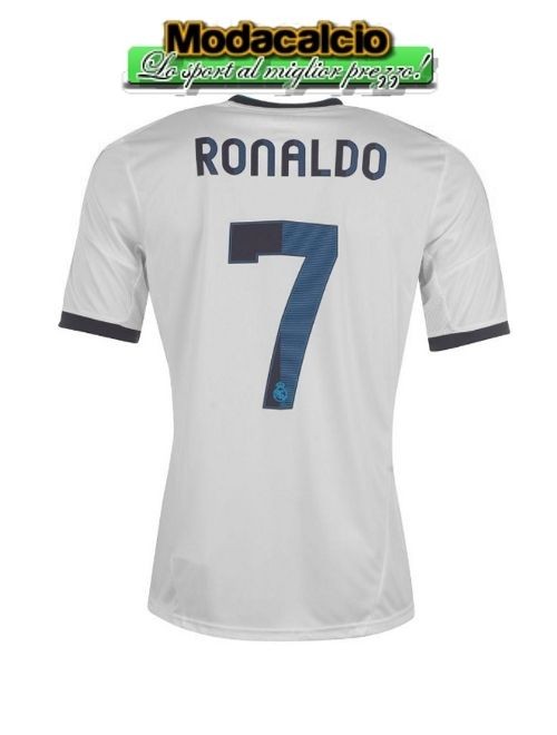 Jersey Shirt Adidas Real Madrid tg Ronaldo 7 patch LFP White 2012  13 