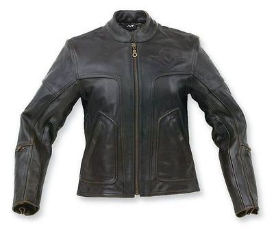 Genuine Kawasaki Womans Vulcan Black Top Leather Jacket L
