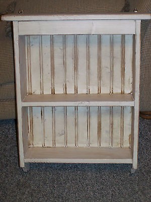   Primitive Wood Wall Cabinet   Spice   Medicine   Cupboard Shelf