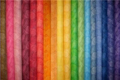 Jazz Bright 36 Fabric Strips Jelly Roll Quilt Kit18 Colors Ships Free 