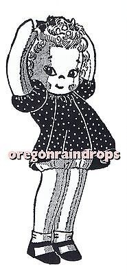 Vintage Doll Pattern 15 Little Girl   1940s Alice Brooks Mail Order 