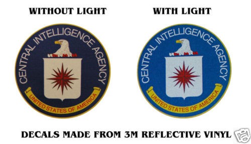 CIA CENTRAL INTELLIGENCE AGENCY BADGE DECAL 4 REFLECT