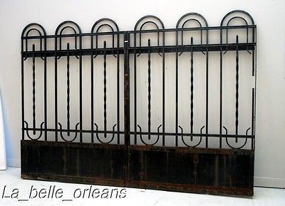 FRENCH ART DECO WROUGHT IRON GATE . Must SEE