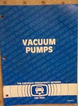1978   1982 Chevrolet Pro Tech Car Manual Vacuum Pump a