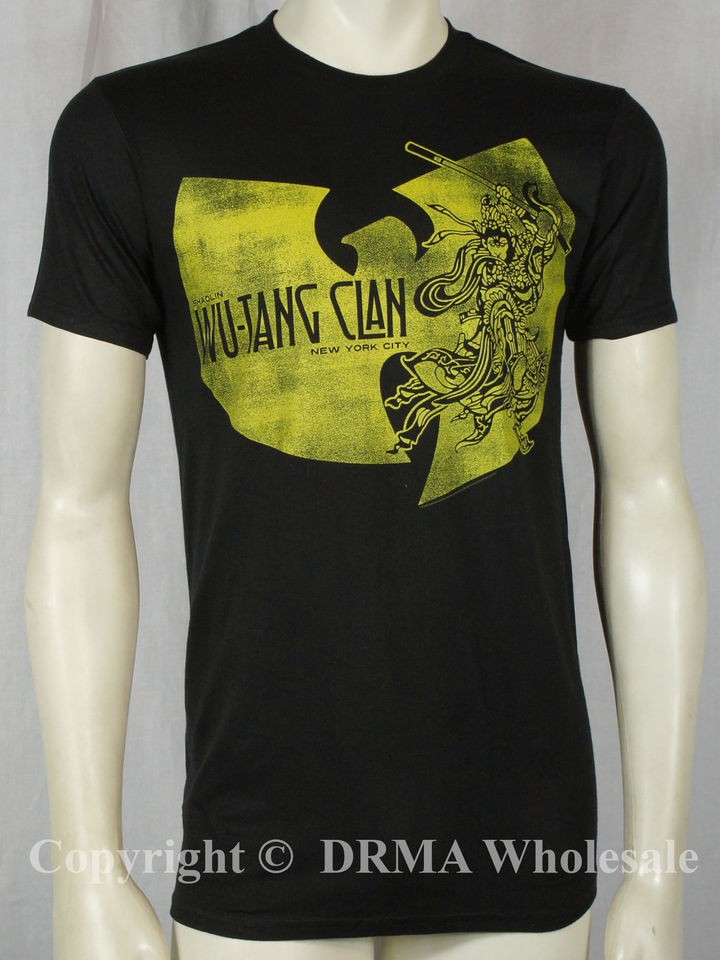Authentic WU TANG CLAN Logo Ninja Slim Fit T Shirt S M L XL XXL RZA 