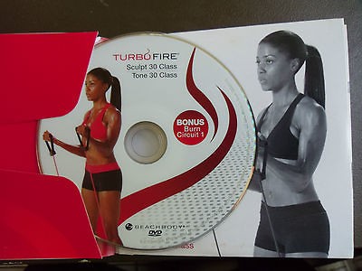Chalene TURBOFIRE Scuplt 30 Tone 30 class DVD 1 disc only BONUS Burn 