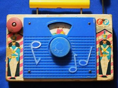 Vintage 1964 Fisher Price Jack & Jill radio toy Made in Switzerland