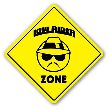 LOW RIDER ZONE Sign new truck lowrider rims gift custom car funny 