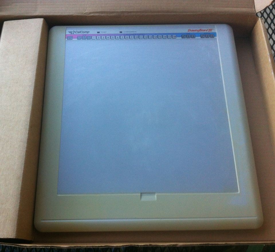 Calcomp DrawingBoard III CAD Graphics Digitizer 12 x 12 Model 34120 