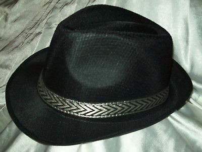 NEW ~ VINTAGE STYLE MOB / Mafia Gangster Fedora Hat Antique 