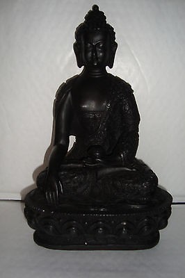 Large Indian Dark Resin,Medicine Buddha. Statue~uk seller~