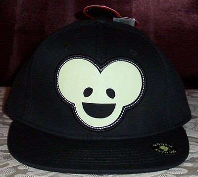 DEADMAU5 DEADMOUSE Applique Glow In The Dark MOUSE Baseball Cap Hat 