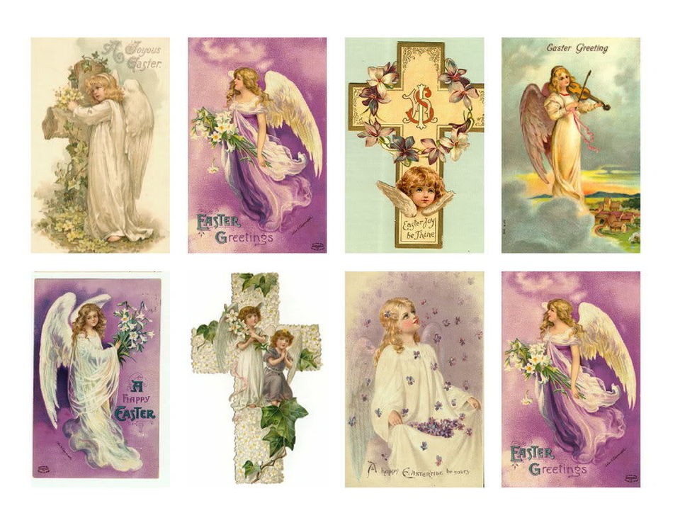 Victorian Angels Stickers 16 Different Stickers Easter