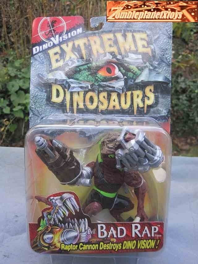 Extreme dinosaurs villain action figure bad rap new.