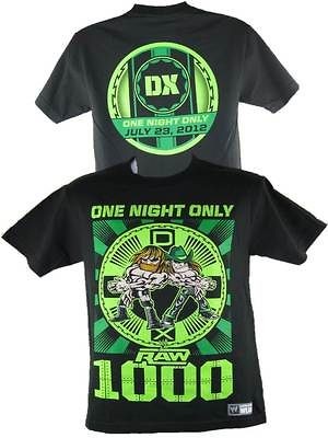 WWE Authentic Raw 1000 July 23 2012 DX D Generation X T shirt NEW