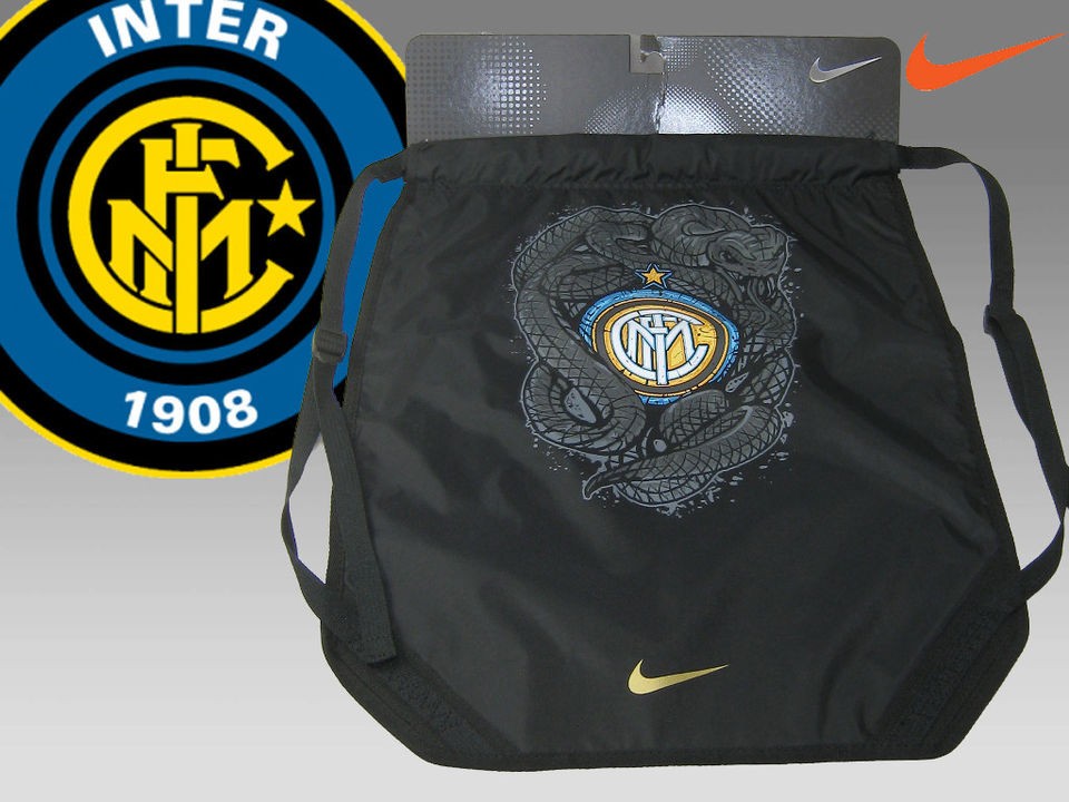Nike INTER MILAN Boys Football Drawstring Backpack Black